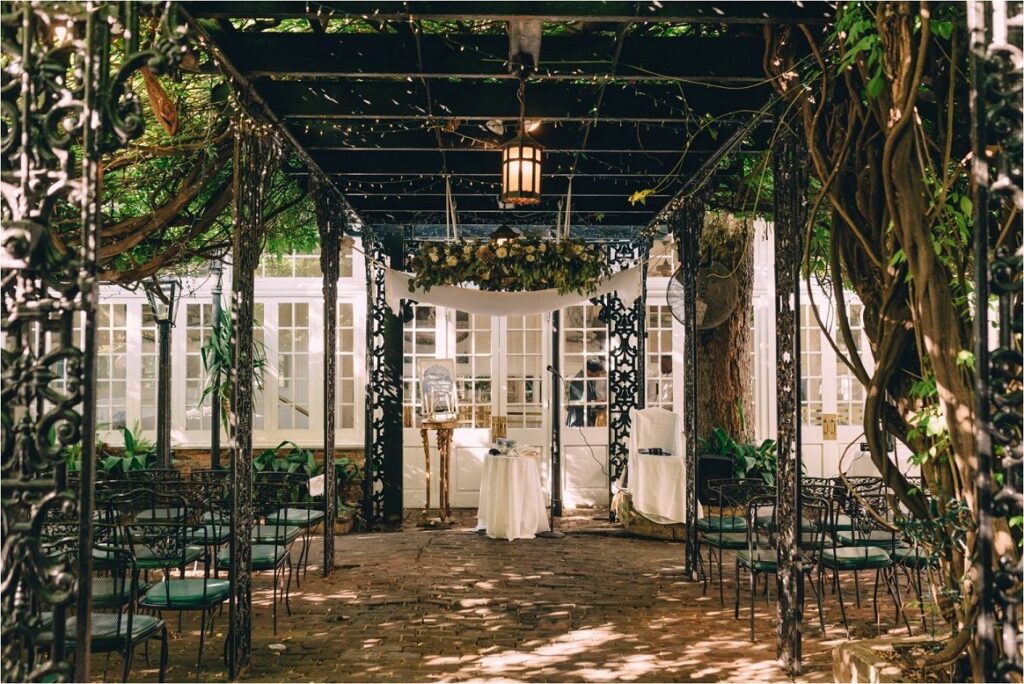 Courtyard of The Court of Two Sisters in New Orleans