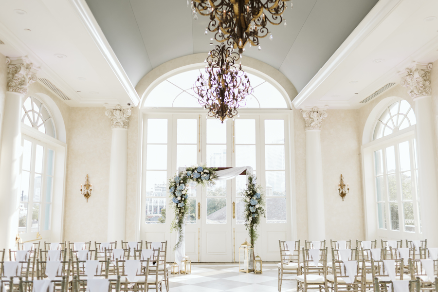 Marche venue in New Orleans set up for a wedding