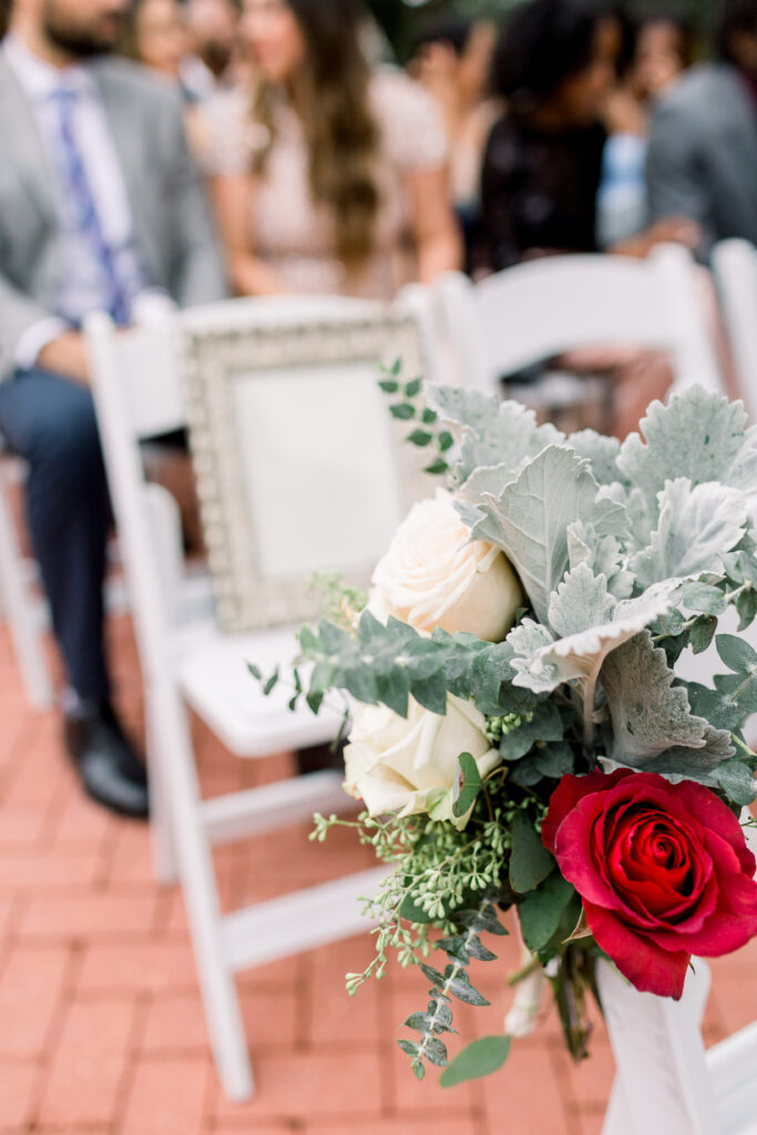 wedding ceremony setup details